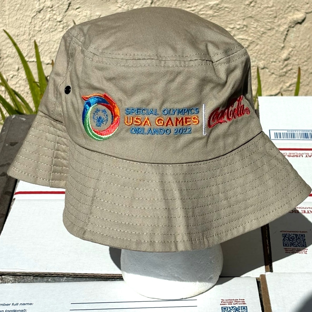 Beige Olympics Usa Games Sun Hat Beige Olympics Usa Games Sun Hat